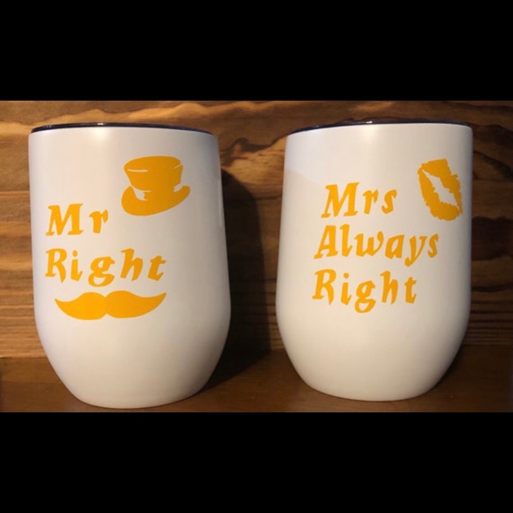 Tumblers for the Bride And Groom